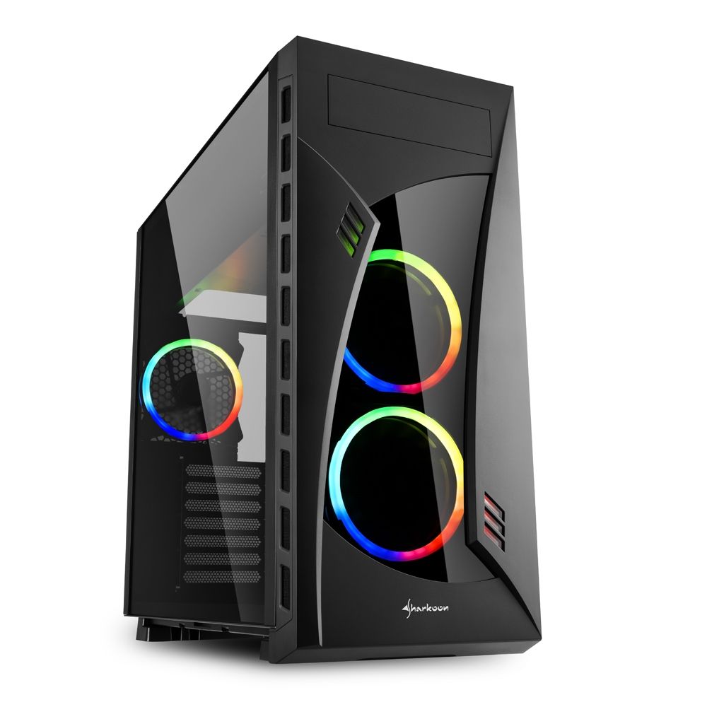 Sharkoon Night Shark RGB Window Black