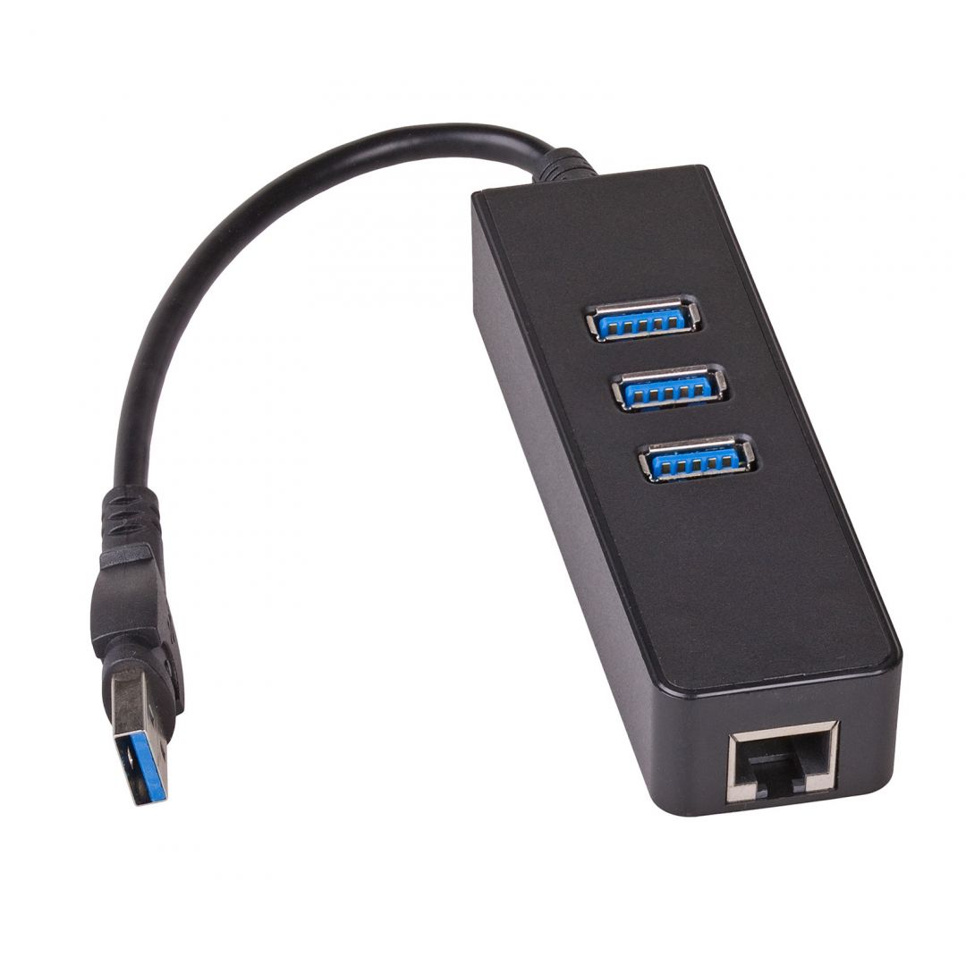 Akyga AK-AD-32 USB3.0 3-port + ethernet Hub