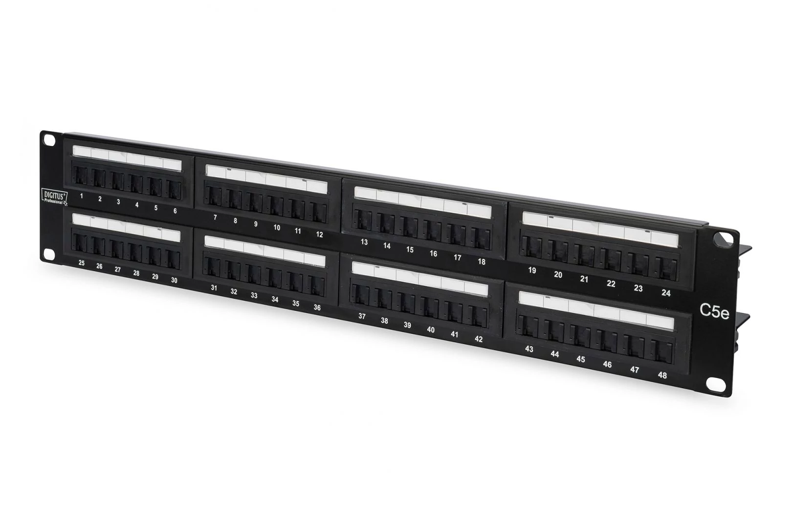 Digitus 48-port patch panel 1U fekete