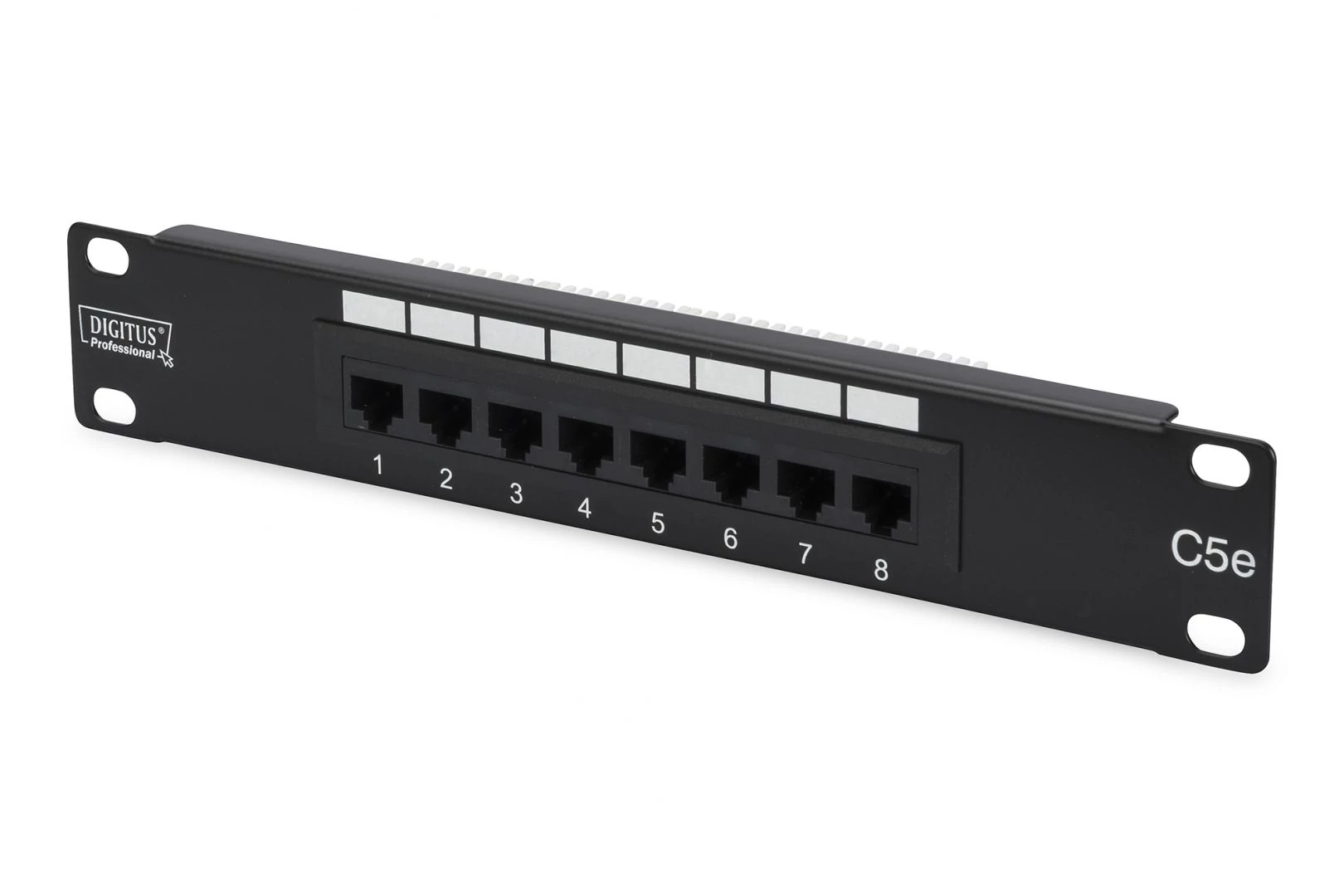 Digitus 8-port patch panel 1U fekete