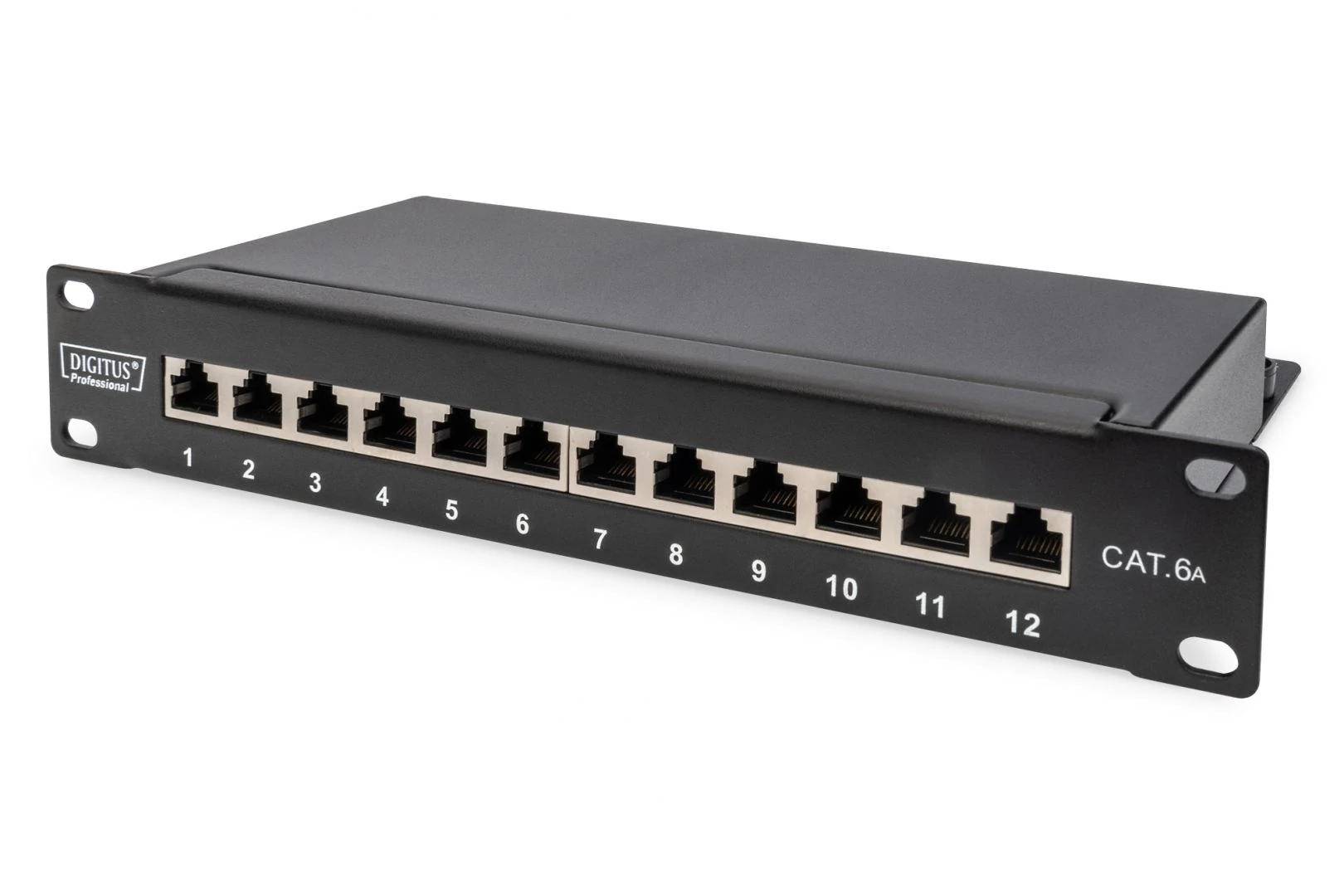 Digitus 12-port patch panel 1U fekete