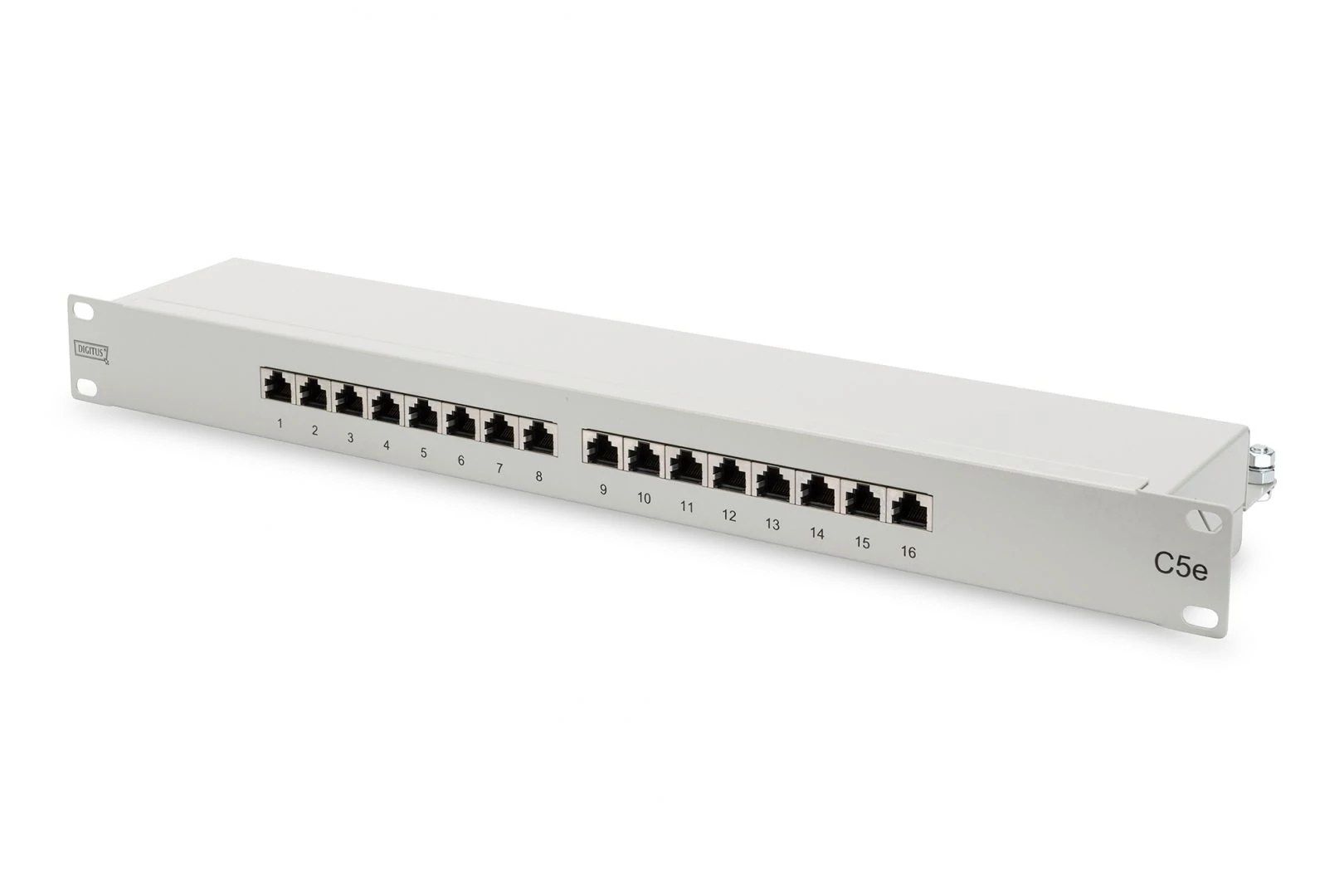 Digitus 16-port patch panel 1U szürke