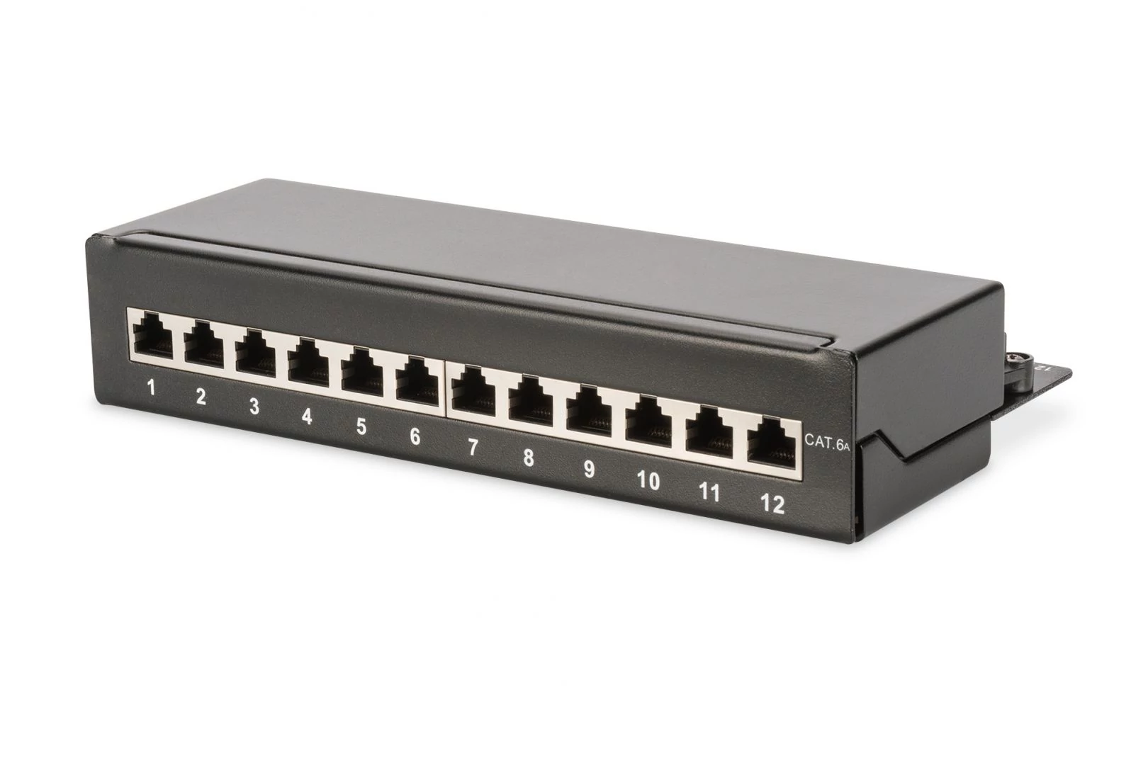Digitus 12-port patch panel 1U fekete