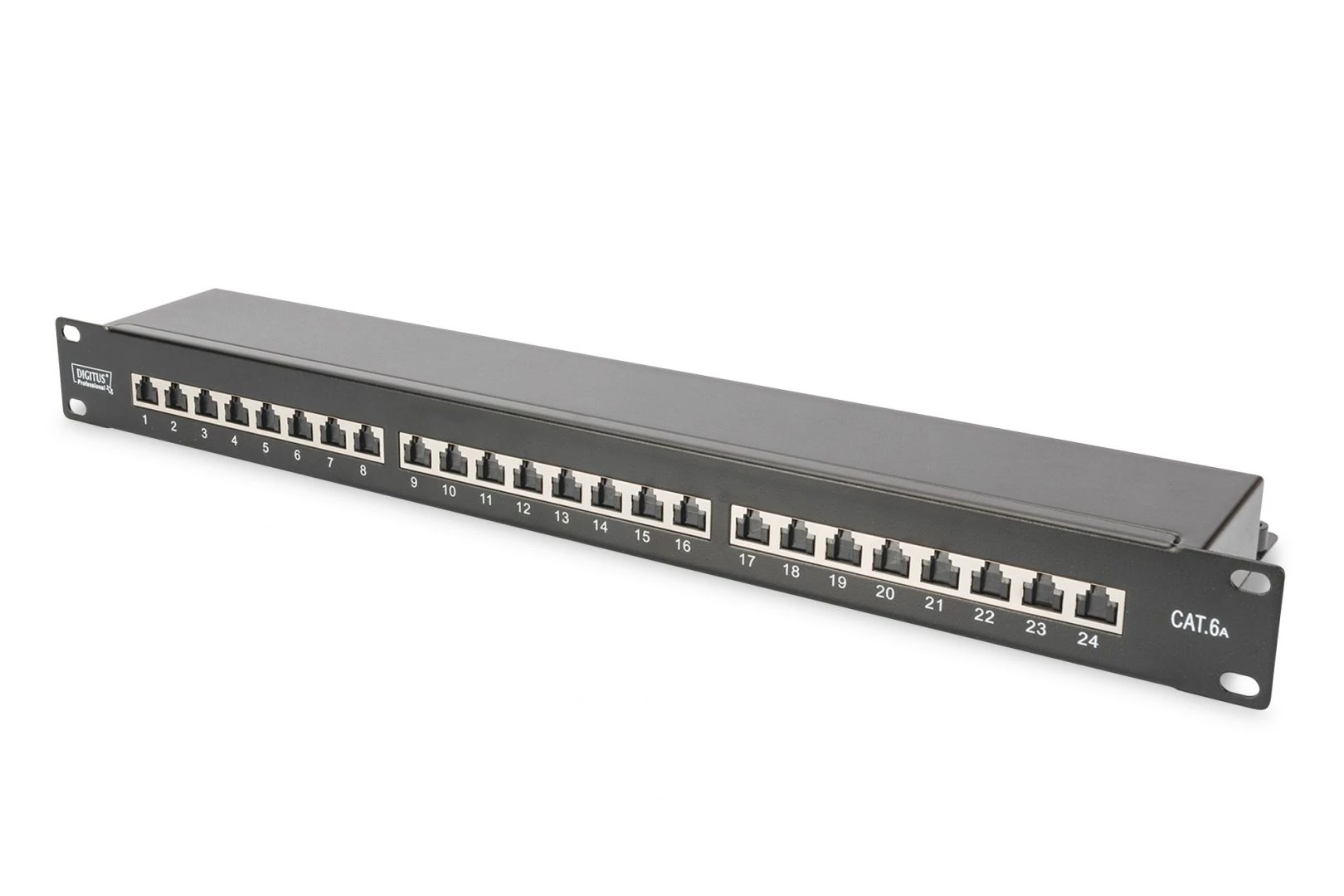 Digitus 24-port patch panel 1U fekete
