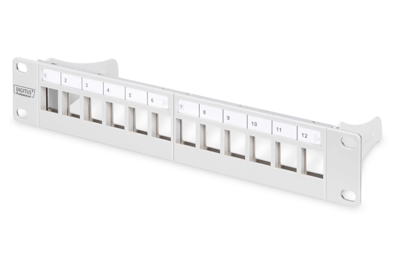 Digitus 12-port patch panel 1U szürke