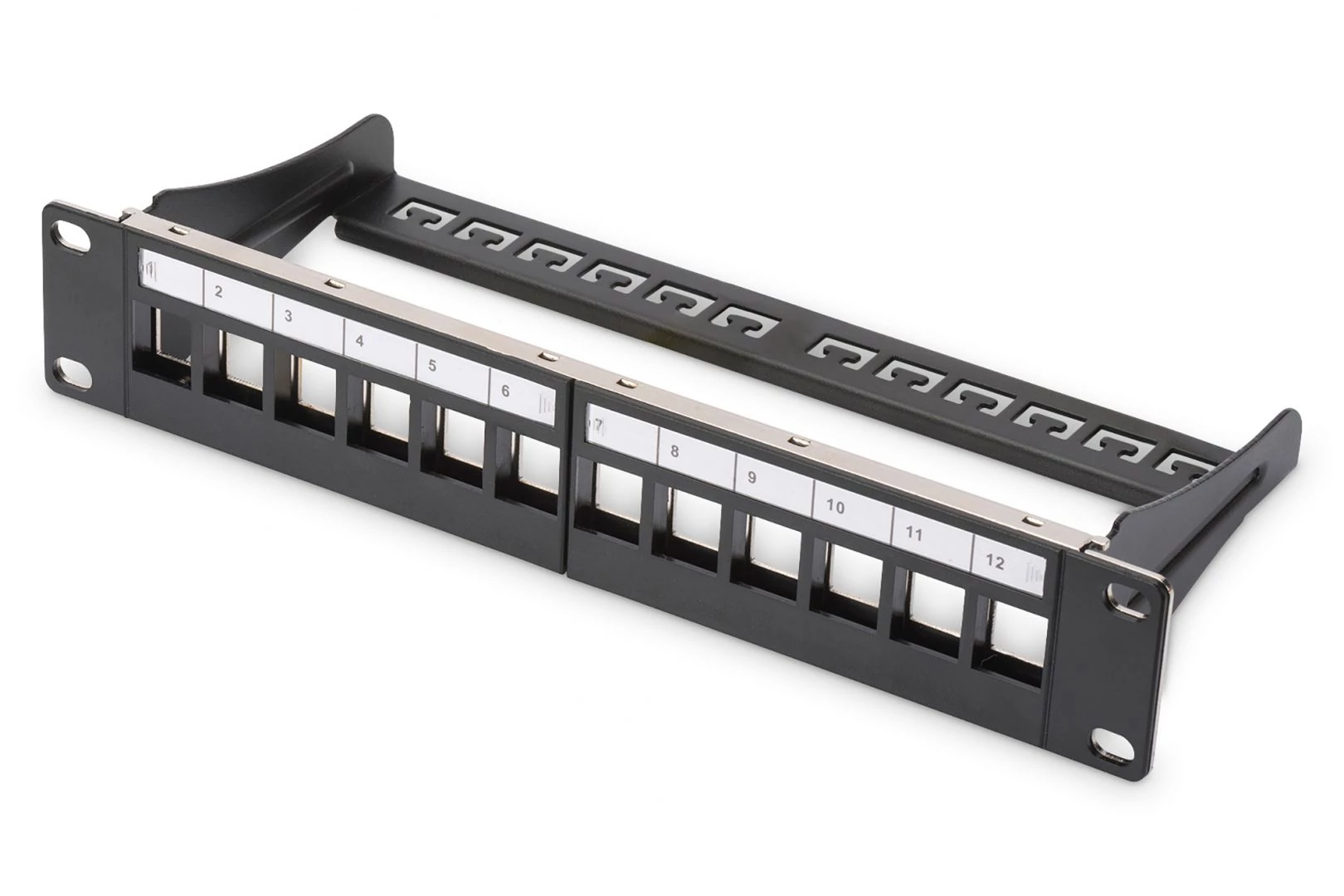 Digitus 12-port patch panel 1U fekete