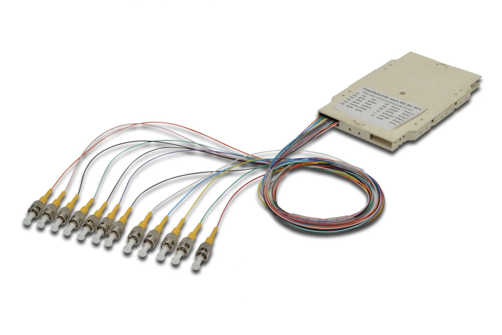 Assmann A-96933-02-APC 12 LC, 9/125µ optikai adapter 1 dB Beige