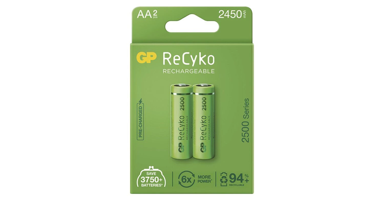 GP ReCyko 2450mAh AA Ni-MH akkumulátor 2db/csomag