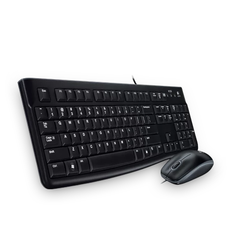 Logitech MK120 USB billentyűzet + egér Black HU