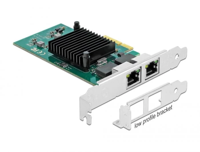 DeLock PCI Express x4 card 2 x RJ45 Gigabit LAN i82576