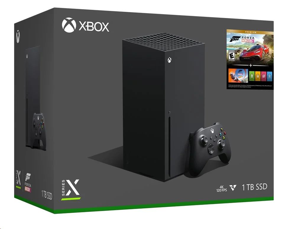Microsoft Xbox Series X 1TB fekete + Forza Horizon 5 Premium Edition