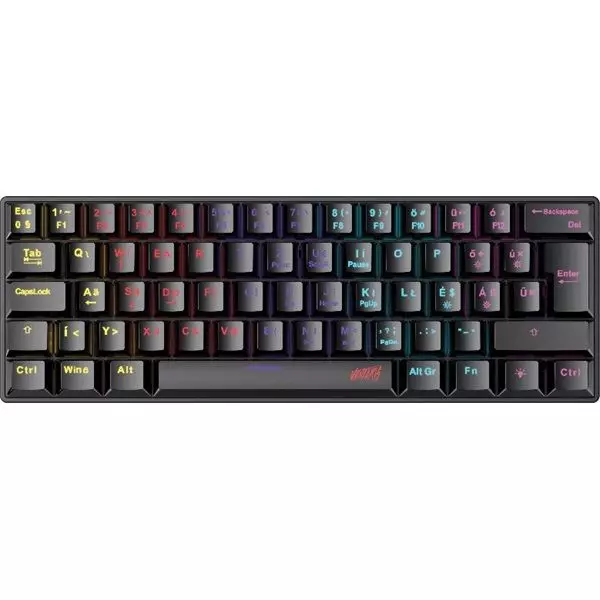 Ventaris Lissgard RGB Blue Switch Mechanical Gamer Keyboard Black HU