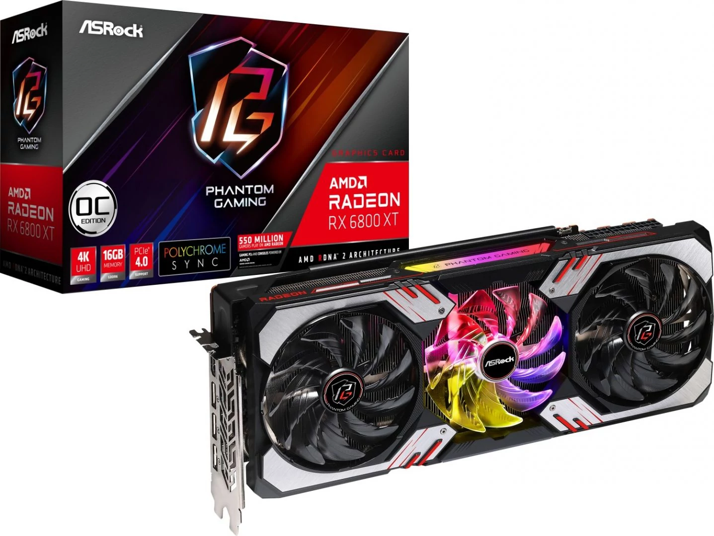 ASRock Radeon RX 6800 XT Phantom Gaming 16G OC