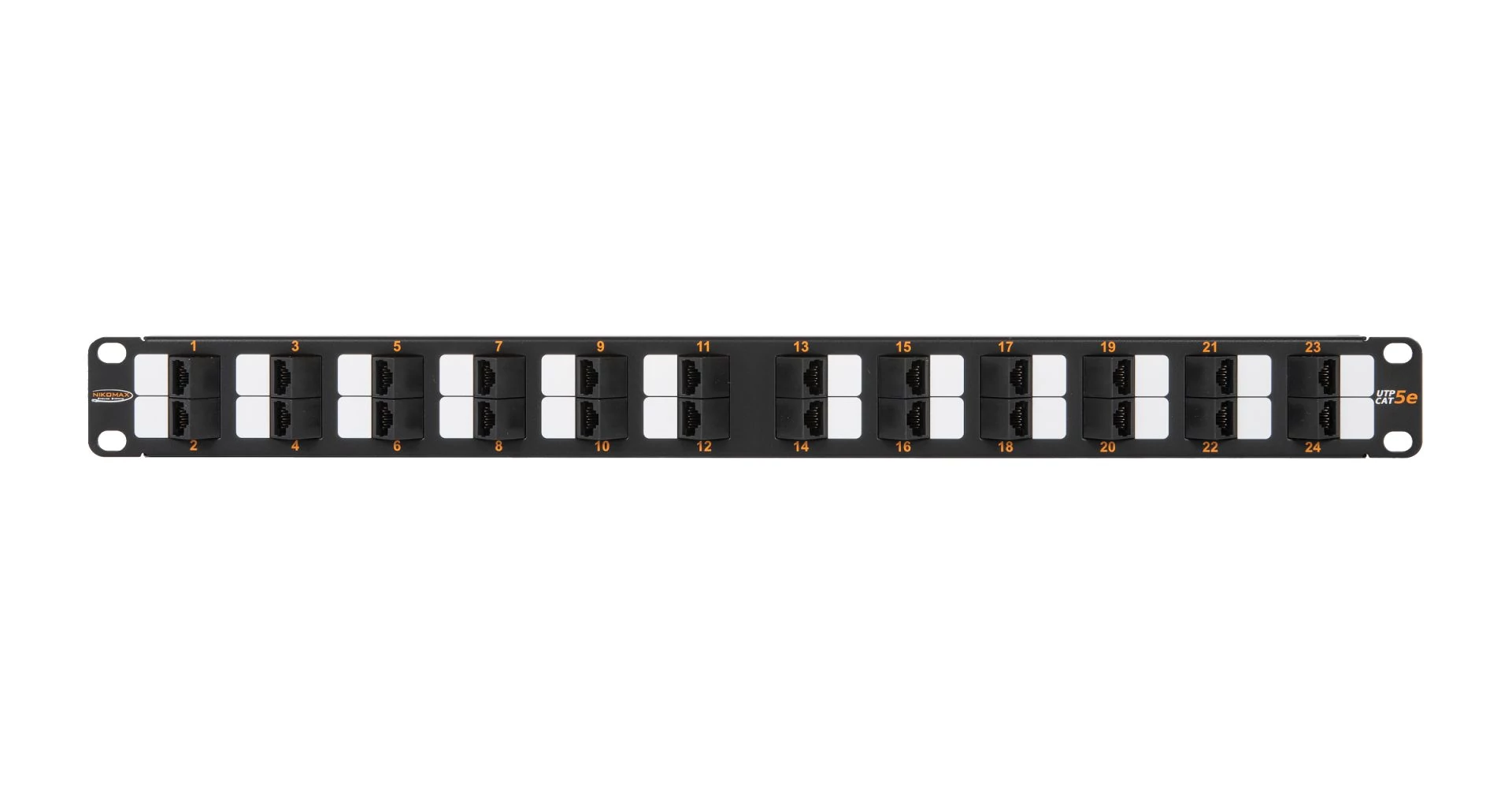 NIKOMAX 24-port patch panel 1U fekete