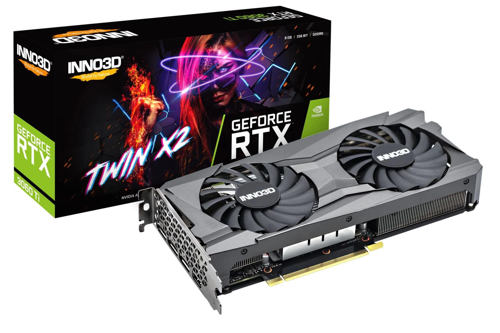 Inno3D GeForce RTX 3060 Ti 8GB DDR6 Twin X2 (LHR)