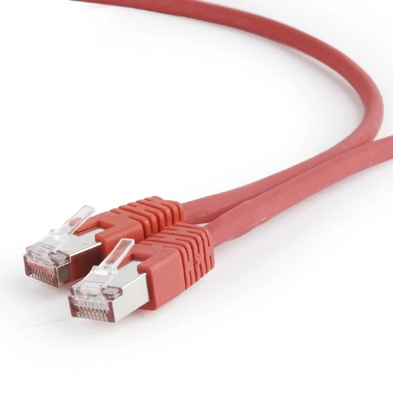 Gembird CAT6A S-FTP patch kábel 5m piros