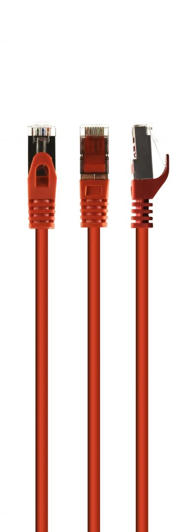 Gembird CAT6A S-FTP patch kábel 3m piros