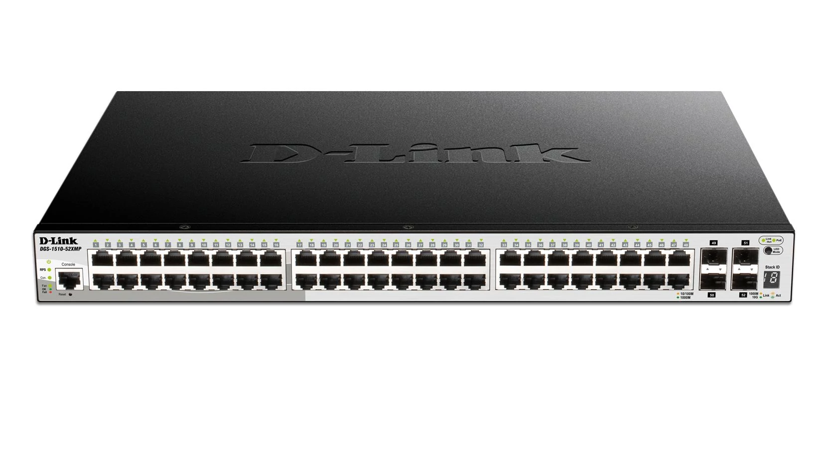 D-Link DGS-1510-52XMP 38 port industry standard CLI with 10G SFP+ stacking