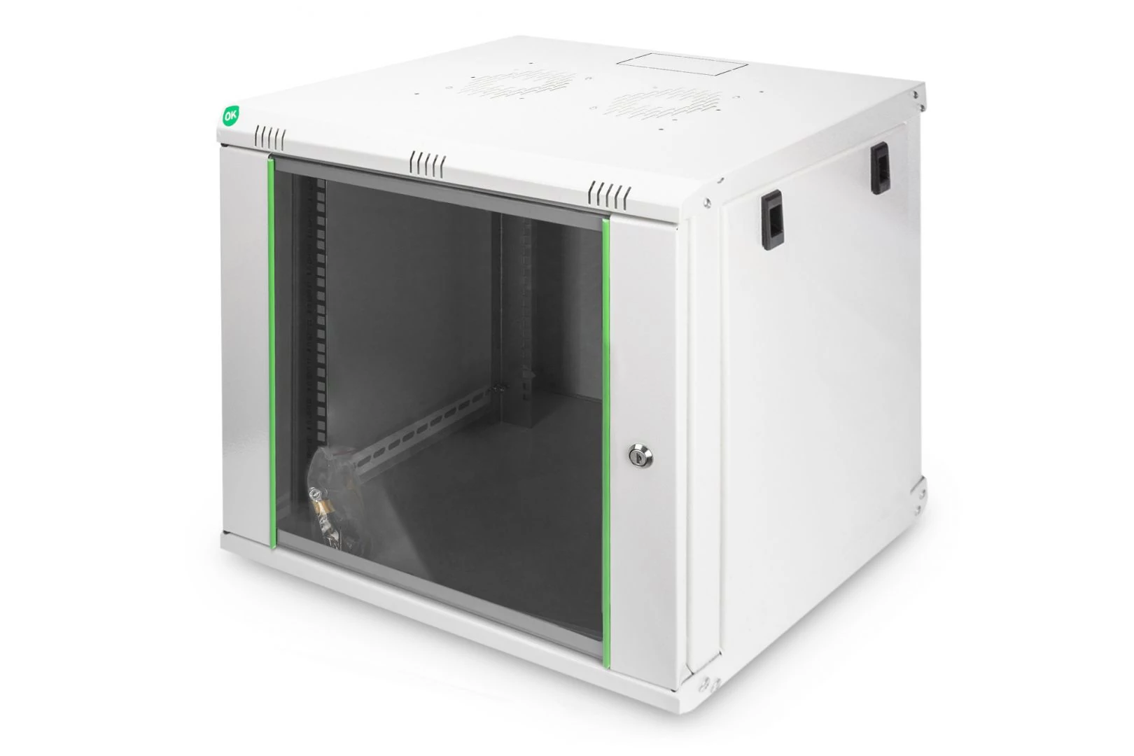 Digitus DN-19 09-U-EC falra szerelhető rackszekrény szürke