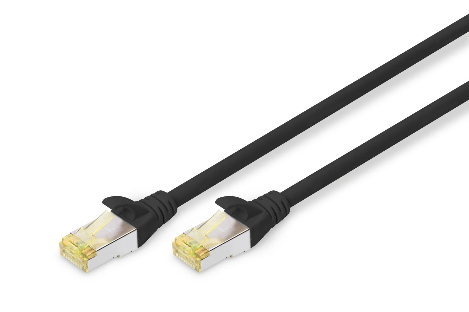 Digitus CAT6A S-FTP patch kábel 0,25m fekete