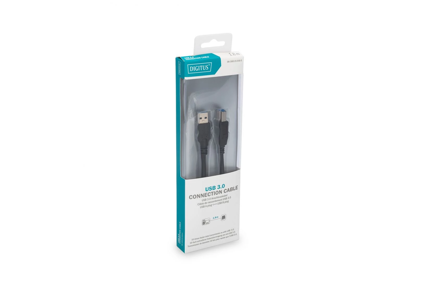 Digitus USB 3.0 connection cable, type A - B