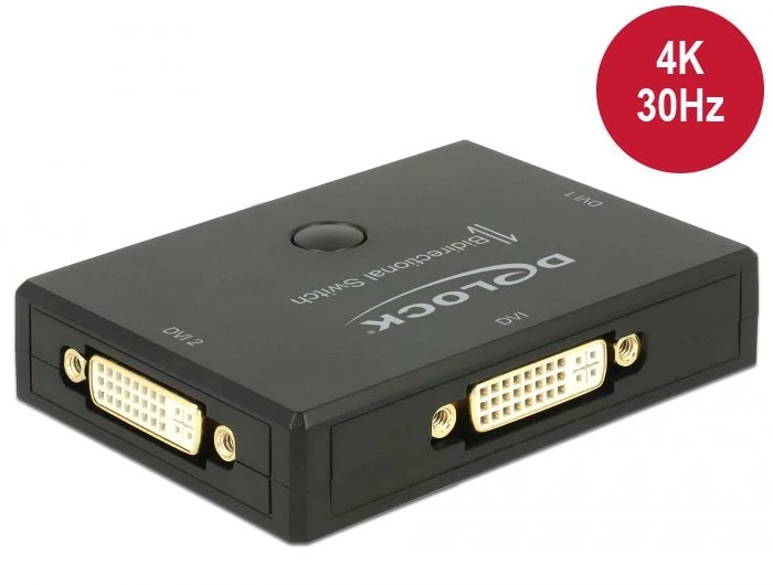 DeLock DVI 2 - 1 kétirányú switch 4K 30Hz