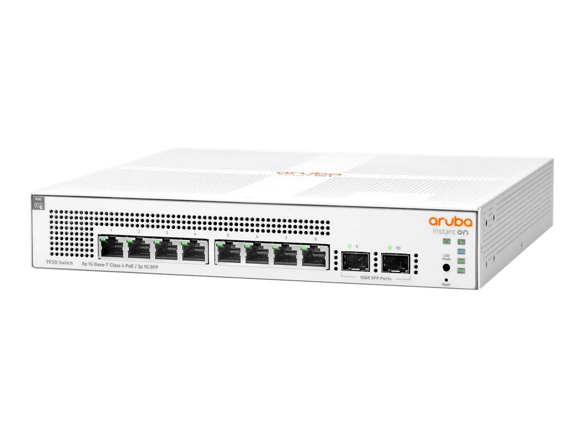HP Aruba Instant On 1930 8G Class4 PoE 2SFP 124W switch