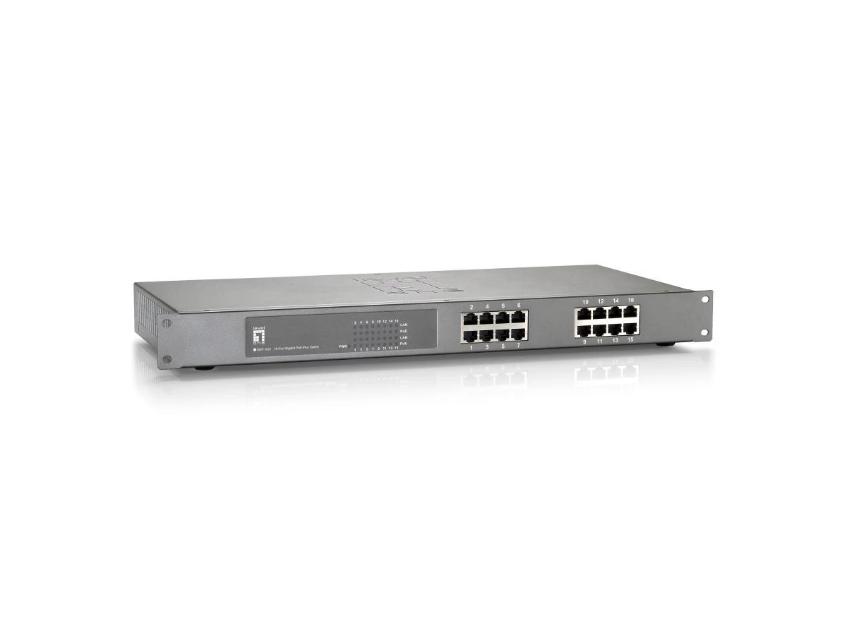 LevelOne GEP-1621 16 portos gigabit PoE-Plus switch