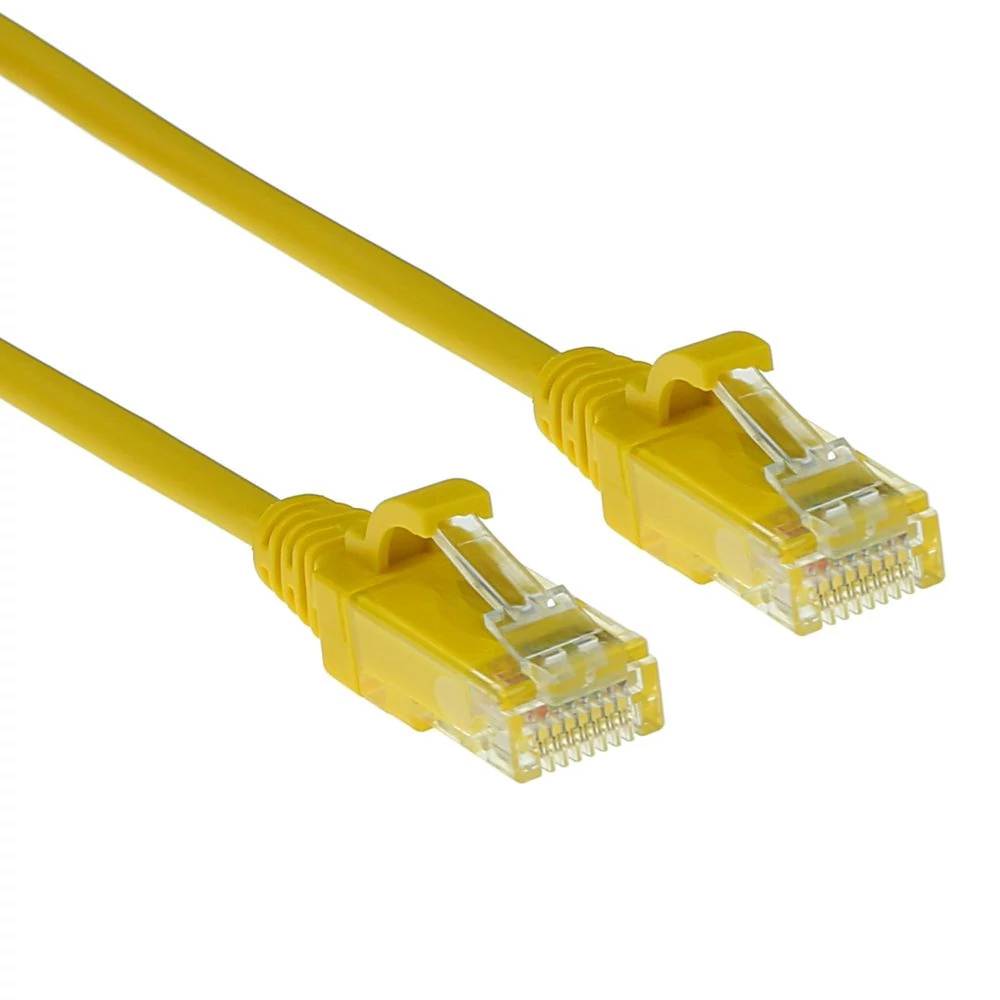 ACT CAT6 U-UTP patch kábel 1m sárga