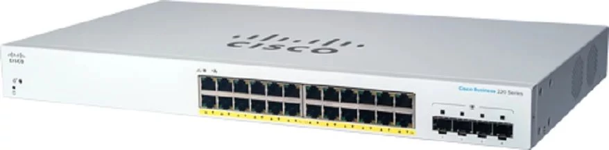 Cisco CBS220-24P-4G-EU 24 portos switch