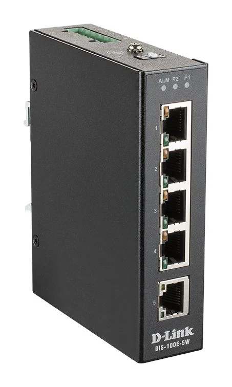 D-Link DIS-100E-5W industrial fast ethernet nem menedzselhető switch
