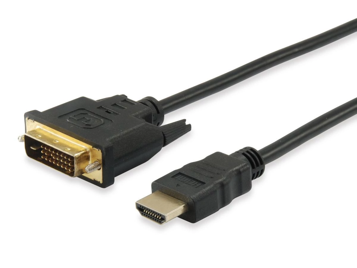 EQuip HDMI to DVI-D (Single Link) (24+1) cable 10m Black