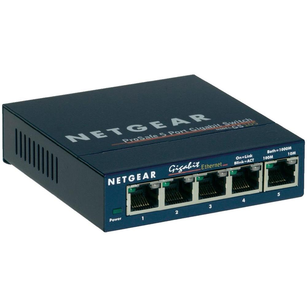 Netgear GS105GE 5 portos gigabit ProSafe Plus switch