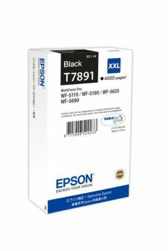 Epson T7891 fekete eredeti tintapatron