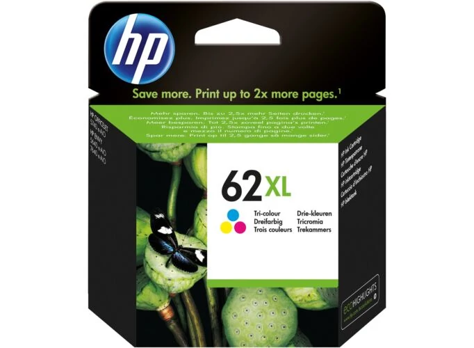 HP C2P07AE No.62XL színes eredeti tintapatron