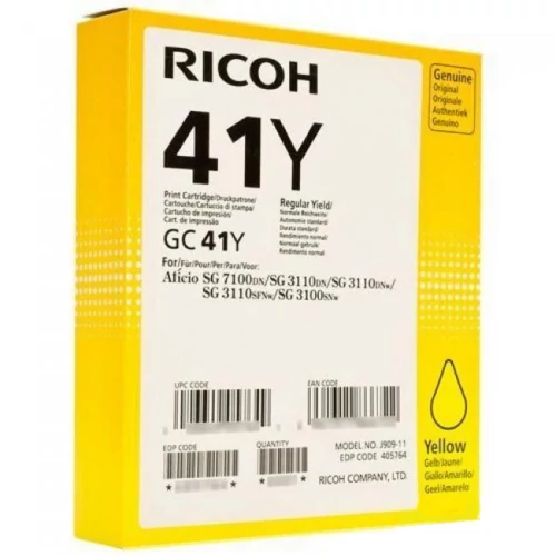 Ricoh SG3110 sárga eredeti gél (405764)