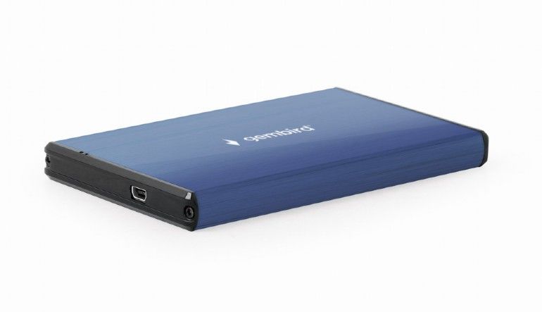 Gembird EE2-U3S-3-DB 2.5'' USB3.0 alumínium merevlemez ház sötétkék