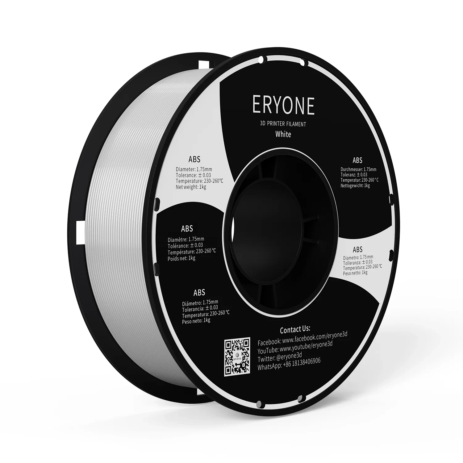 Eryone Fehér ABS 1,75mm 1KG