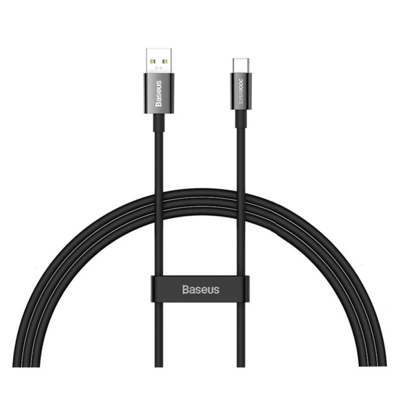 Baseus Superior USB-A - USB-C kábel 65W PD 1m fekete (CAYS000901)