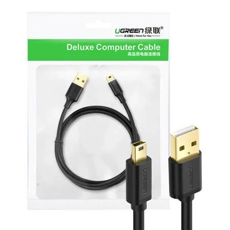UGREEN USB-A - miniUSB kábel 1m fekete (10355B)