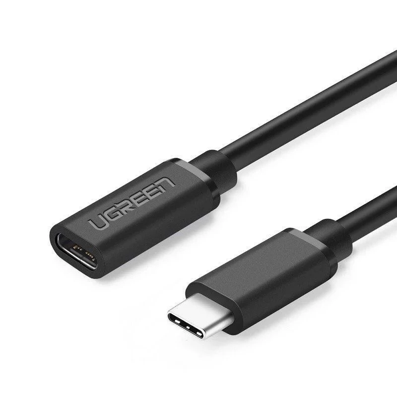 UGREEN USB-C 3.1 hosszabbító kábel 4K 60W 0,5 m fekete (40574)