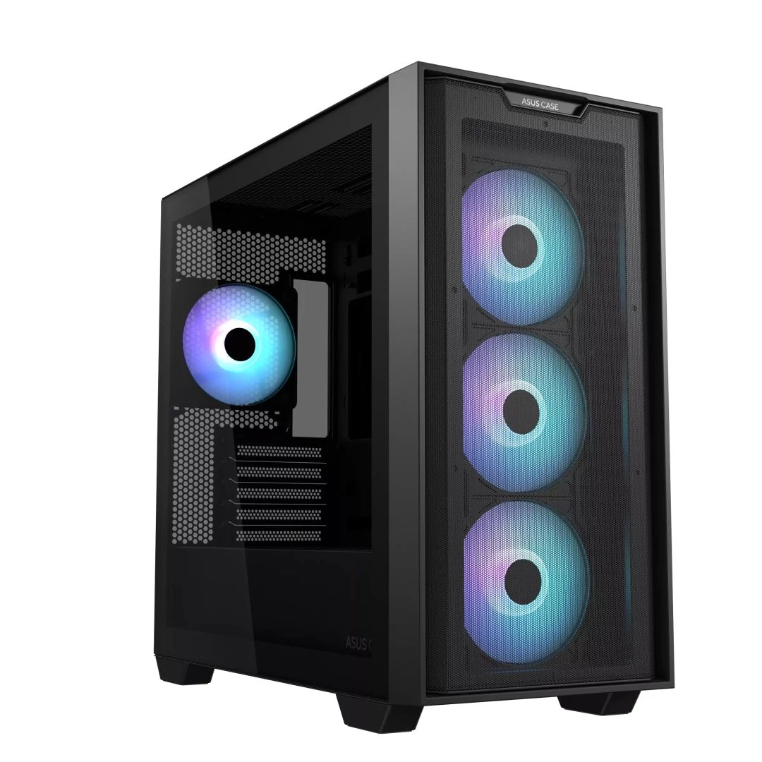 ASUS A21 táp nélküli ablakos Micro-ATX ház fekete (90DC00H0-B19000)