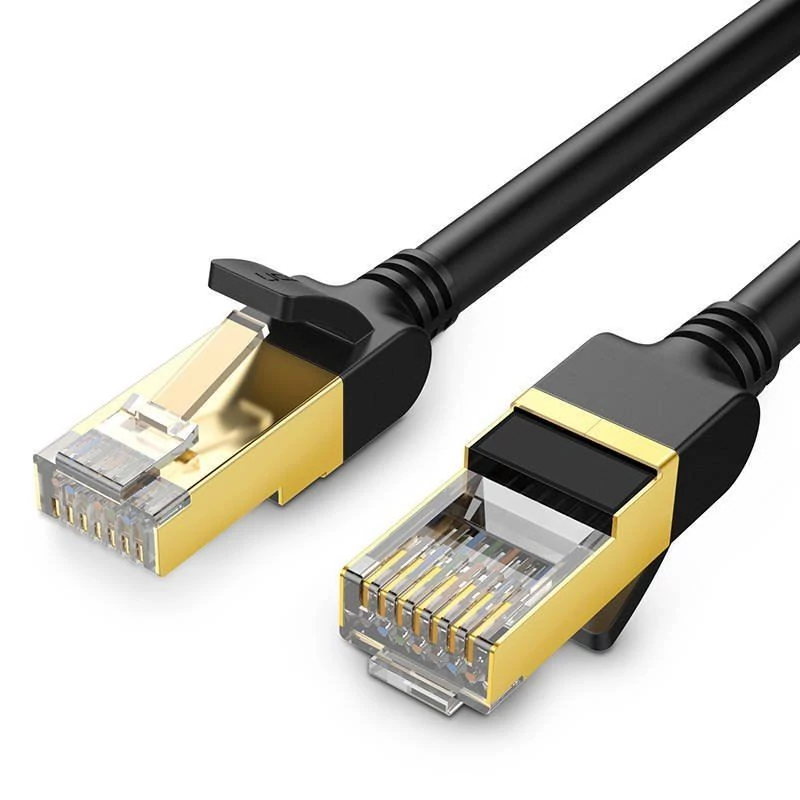 UGREEN NW107 RJ45 hálózati kábel Cat.7 STP 0.5m fekete (11229)