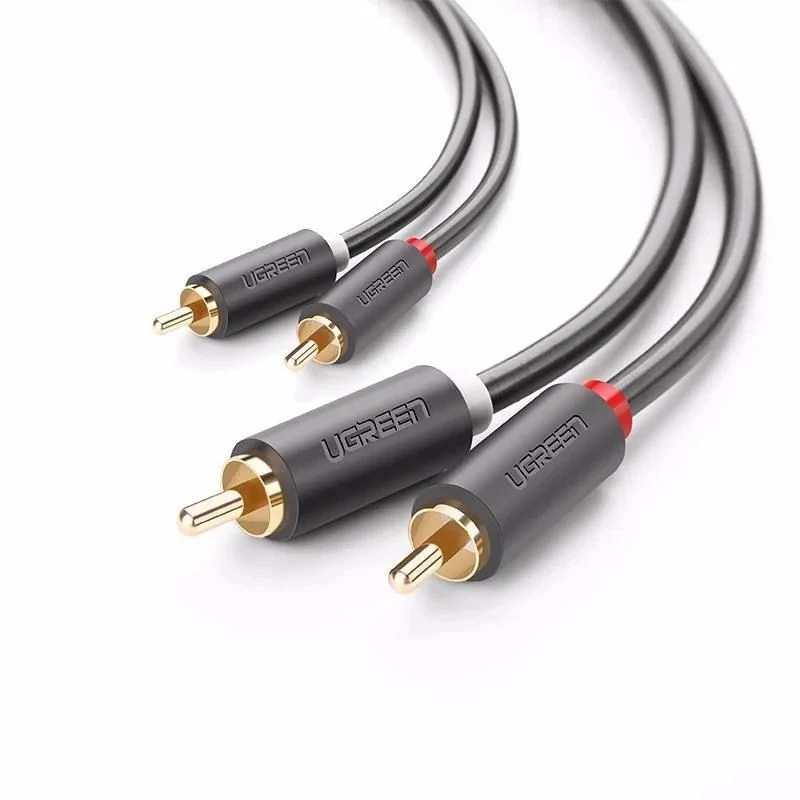 UGREEN AV104 2x RCA Cinch - 2x RCA Cinch kábel 2m fekete (10518)