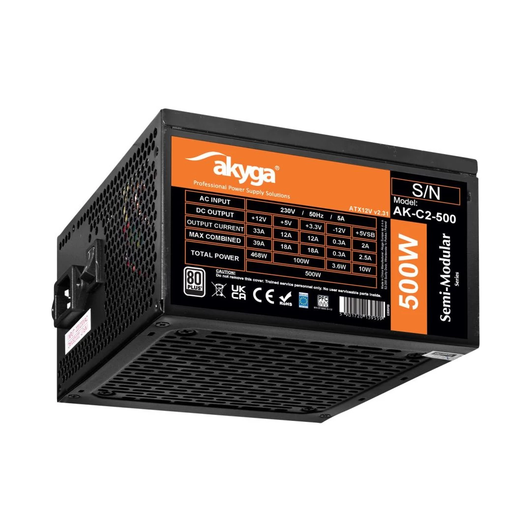 Akyga 500W 80+ AK-C2-500 tápegység