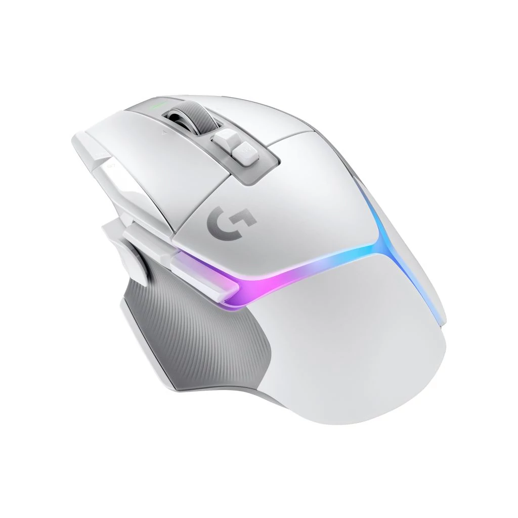 Logitech G502 X Plus Gaming egér játékhoz fehér RGB (910-006171 / 910-006172)