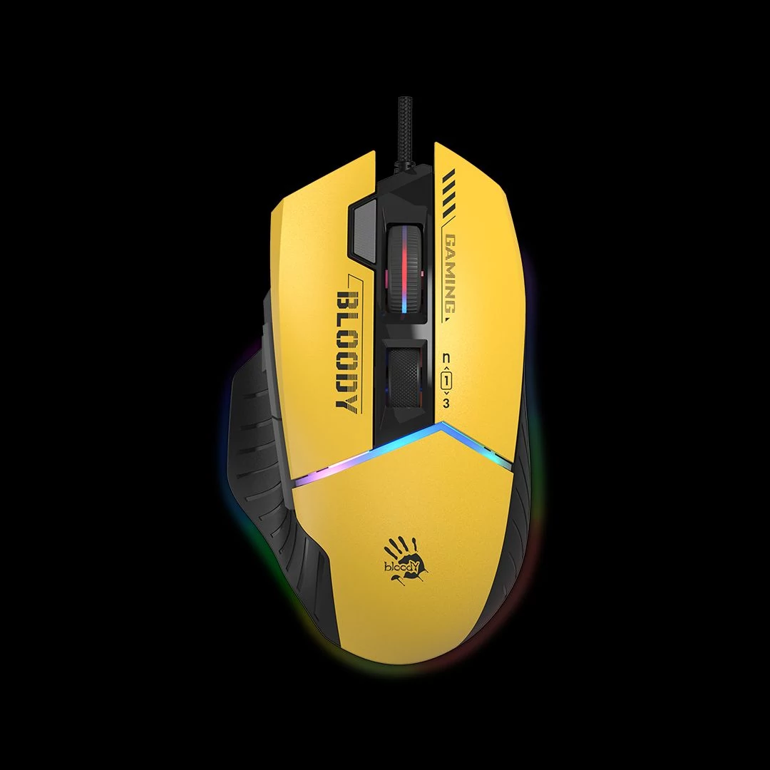 A4-Tech Bloody W95 Max Sports RGB Gaming egér Lime