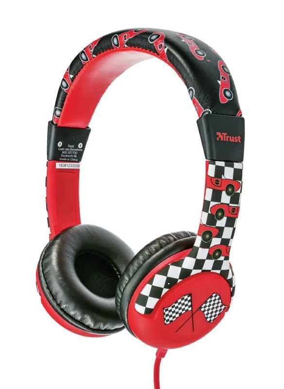 Trust Spila Kids Headphones Car Piros