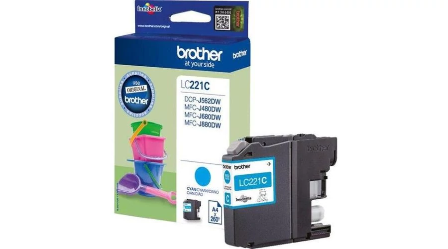 Brother LC221 kék eredeti tintapatron