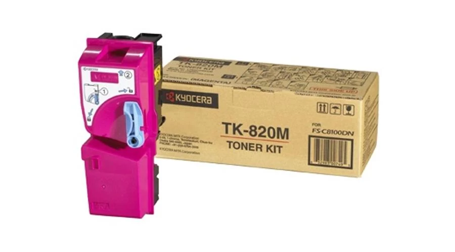 Kyocera TK-820M magenta eredeti toner 1T02HPBEU0